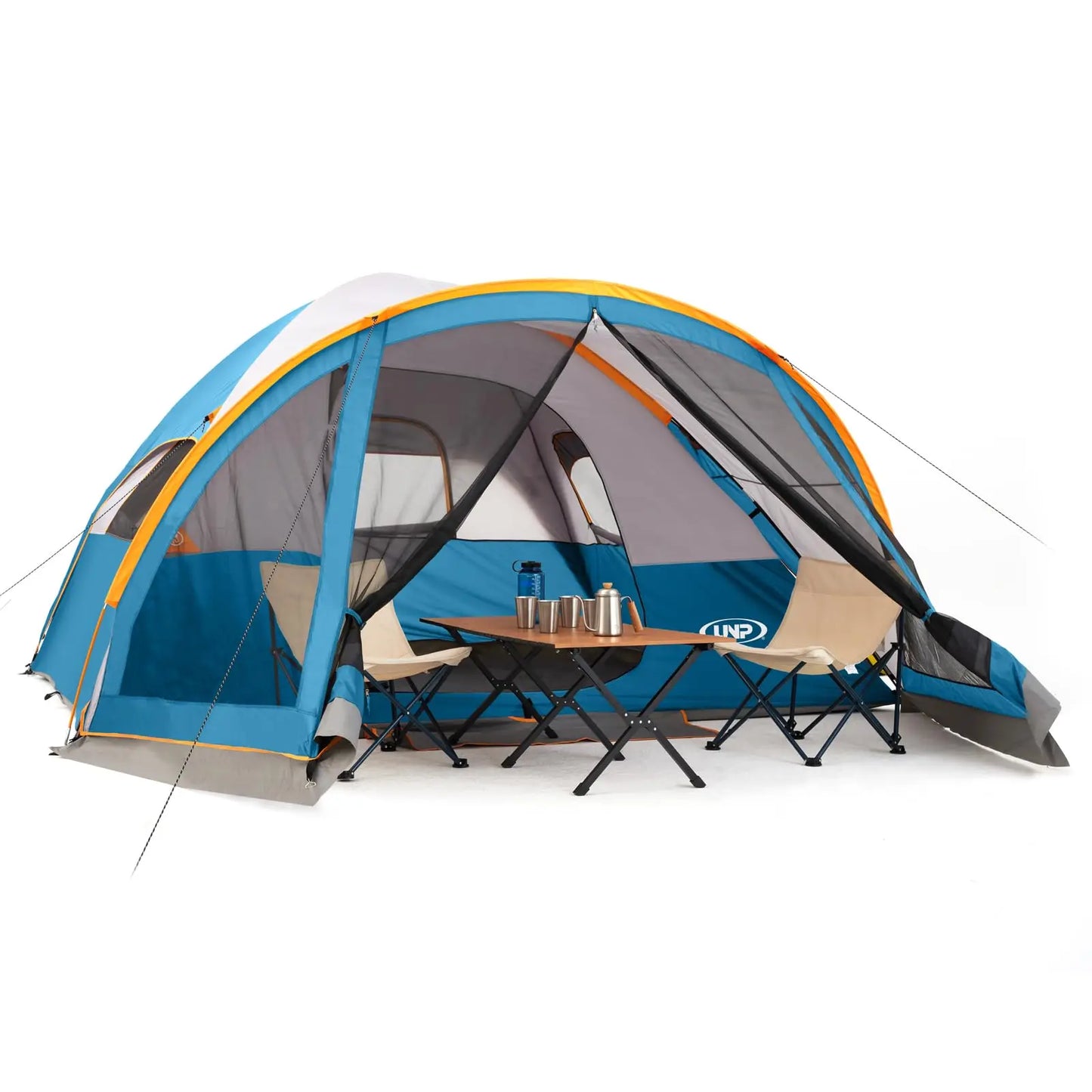 Portable 6 Person Camping Tent With Screen Room 14x11x72