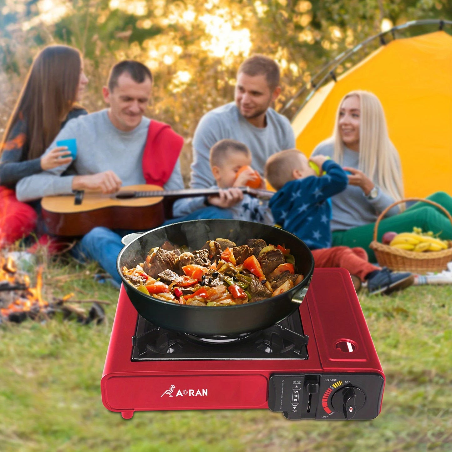 2900W Portable Card Camping Gas Stove For Outdoor Use