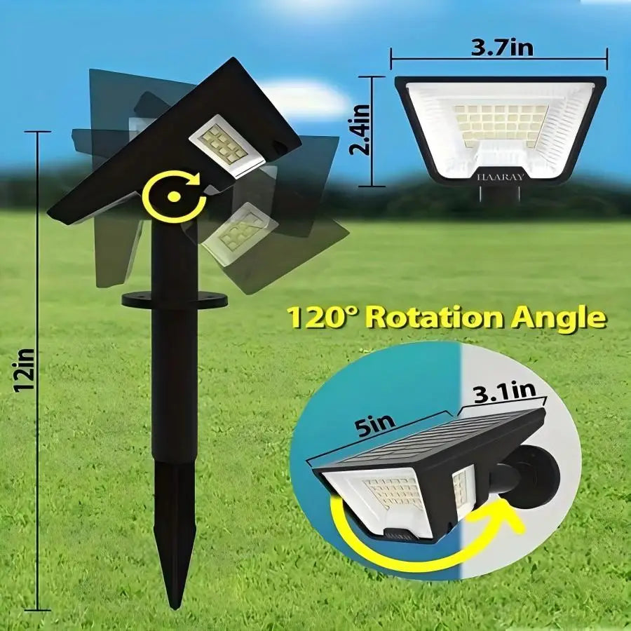 Solar Spot Lights 4 Pack 58 LED Outdoor Wall Lights