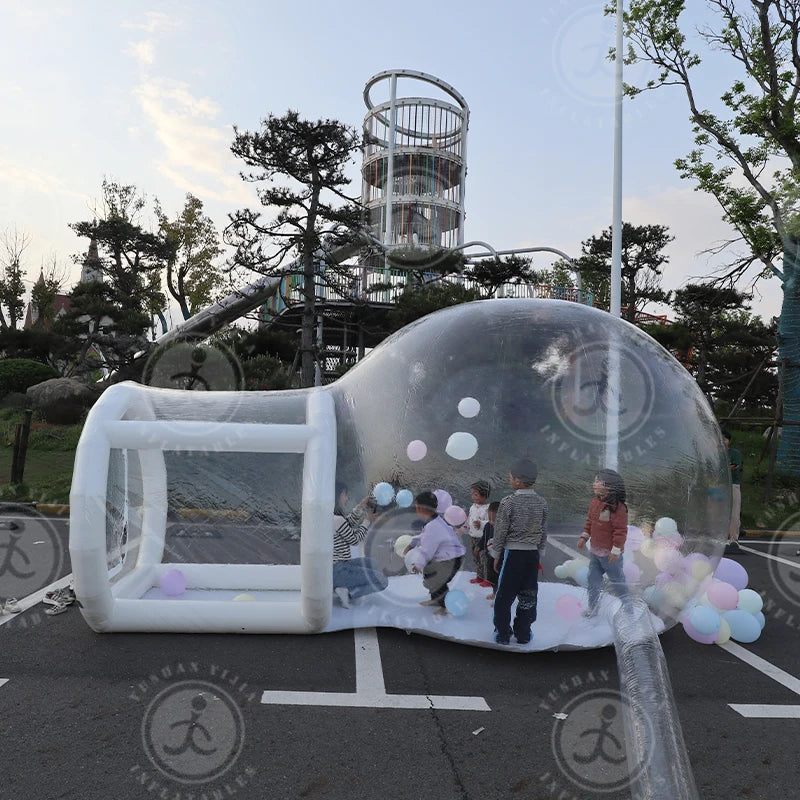 Inflatable Balloon Bubble House Tent Commercial Grade PVC Clear Bubble House with Air Pump and Blower 10 Feet for Children's Party