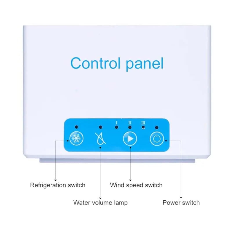 Mini Portable Air Conditioner Fan 3 in 1 Table Personal Space Cooler Misting Humidifier Purifier for Office Apartment Dorm