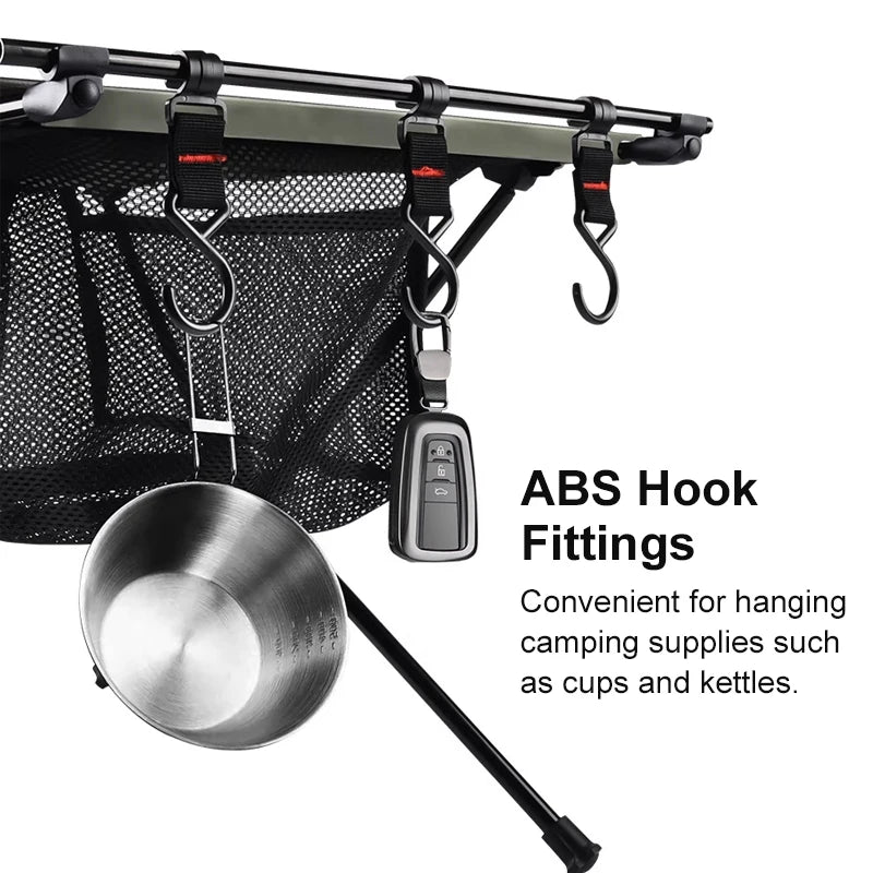Westtune Folding Camping Table Aluminum Lightweight Portable Table with Storage Mesh Bag for Outdoor Backyard Picnic BBQ Hiking