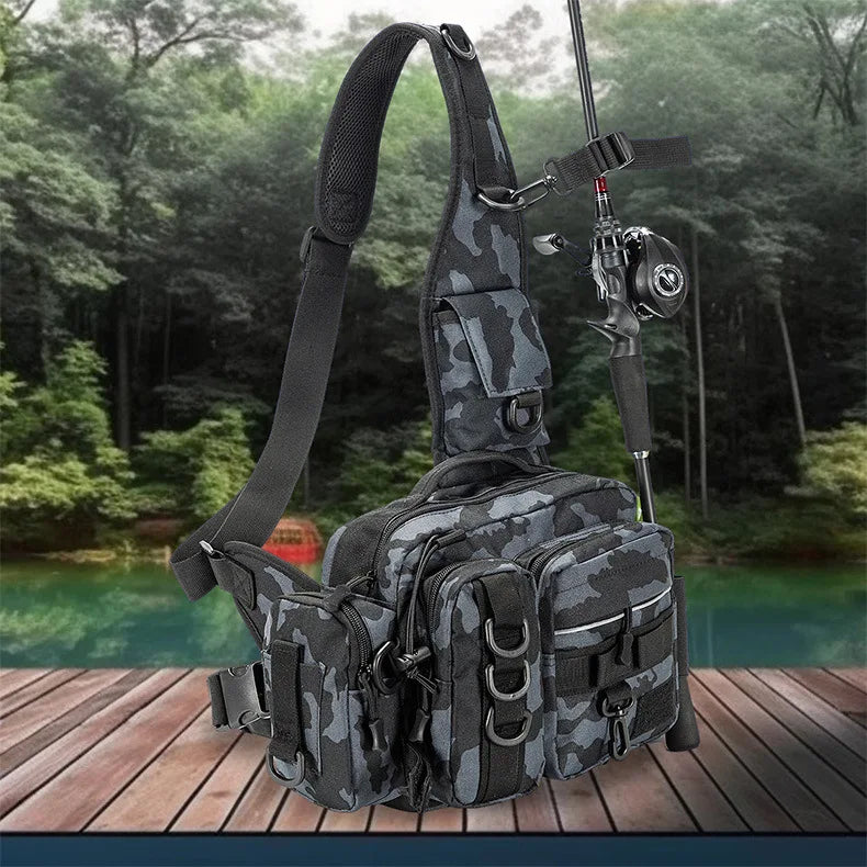 Outdoor Shoulder Bag Sports Climbing Backpack Tactical Hiking Camping Daypack Fishing Backpack
