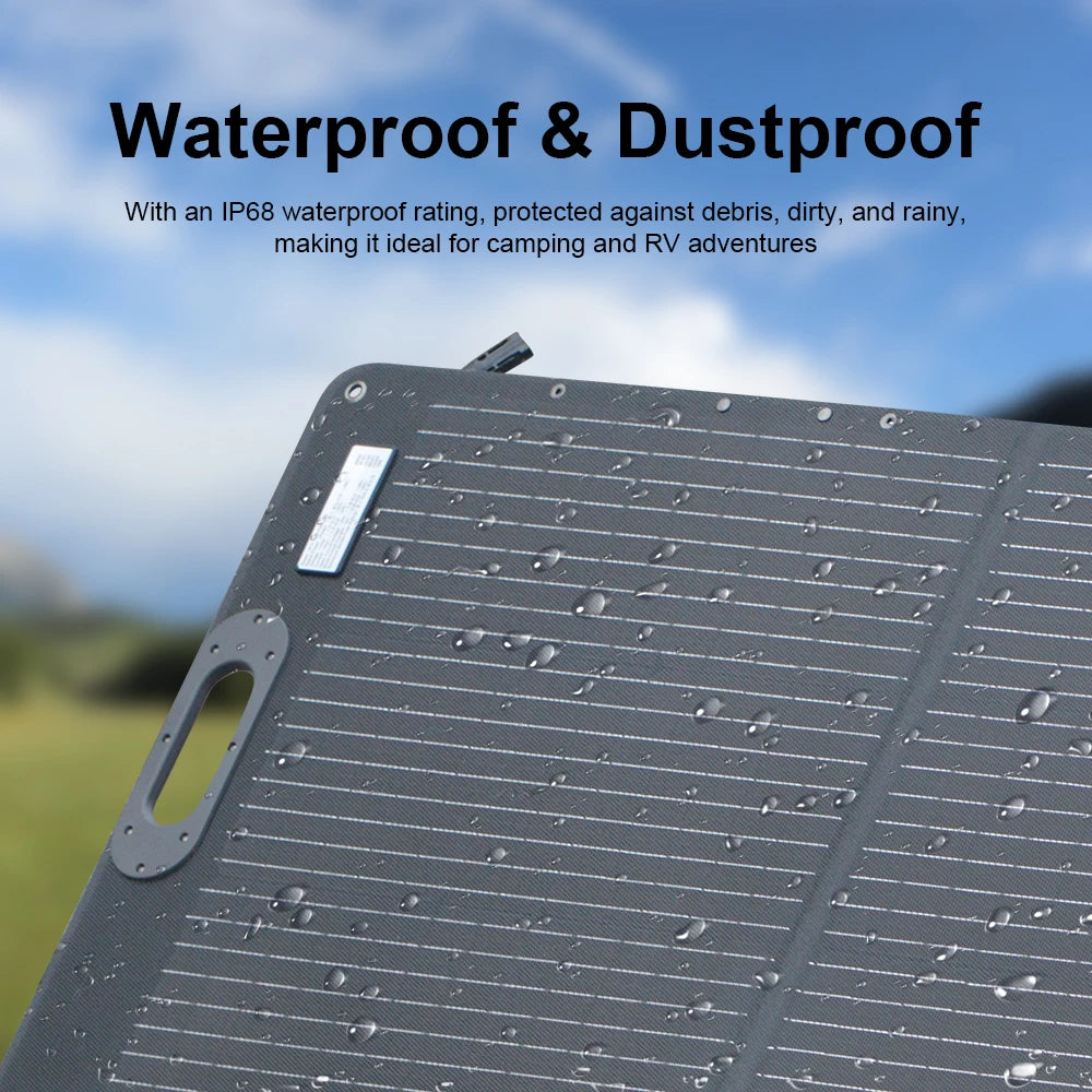 Ctolity 100W 200W Flexible Foldable Solar Panel Portable Waterproof Solar Generator Kit 12V 18V For Camping