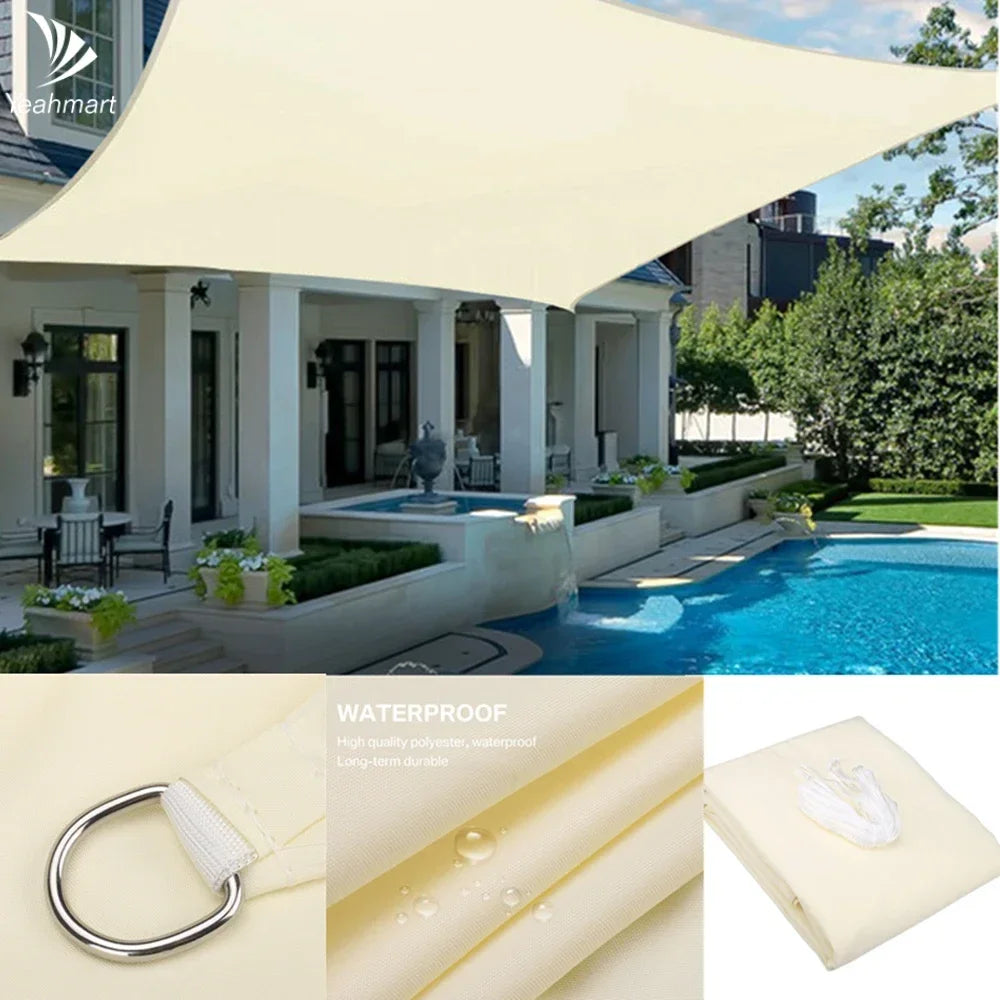 Waterproof Uv Sun Shade Sail Awning For Patio Garden
