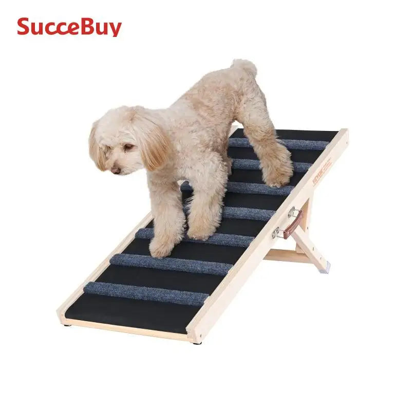 SucceBuy Dog Ramp Folding Ladder Anti Slip Removable Ramp