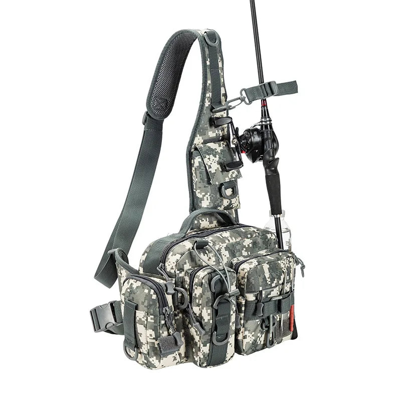 Outdoor Shoulder Bag Sports Climbing Backpack Tactical Hiking Camping Daypack Fishing Backpack