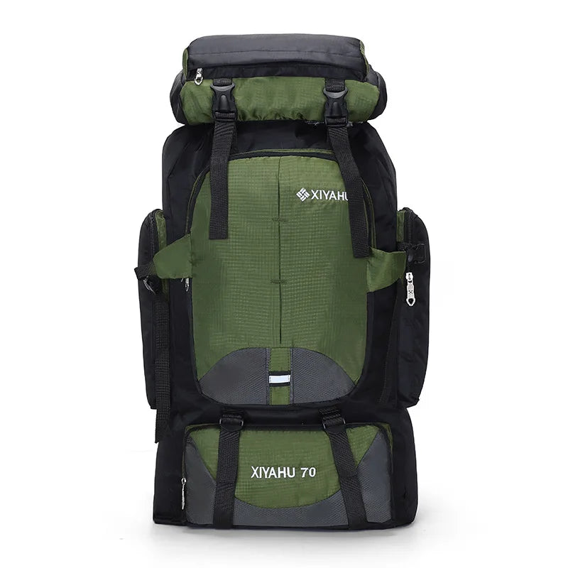 Camping High Capacity Hiking Backpack for Men and Women 70L Waterproof Outdoor Travel Sports Bag