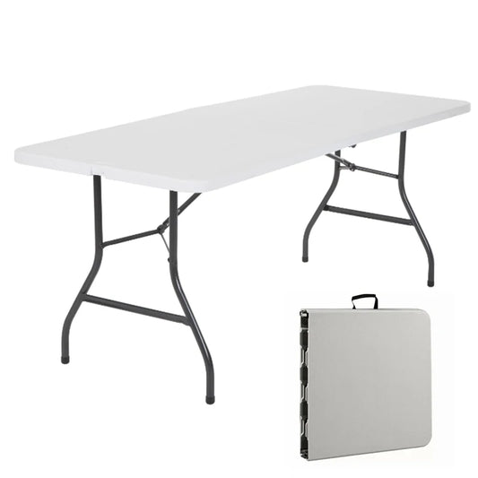 Cosco 6ft White Portable Folding Outdoor Picnic Table