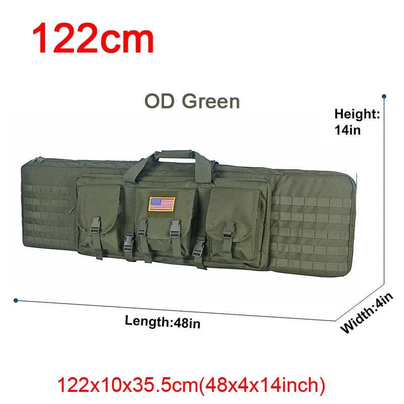 LQARMY Tactical Double Rifle Case Molle Backpack Holster