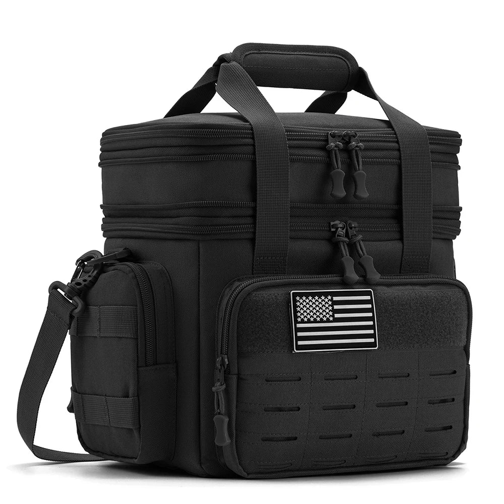Tactical Insulated Lunch Box Expandable With MOLLE Webbing