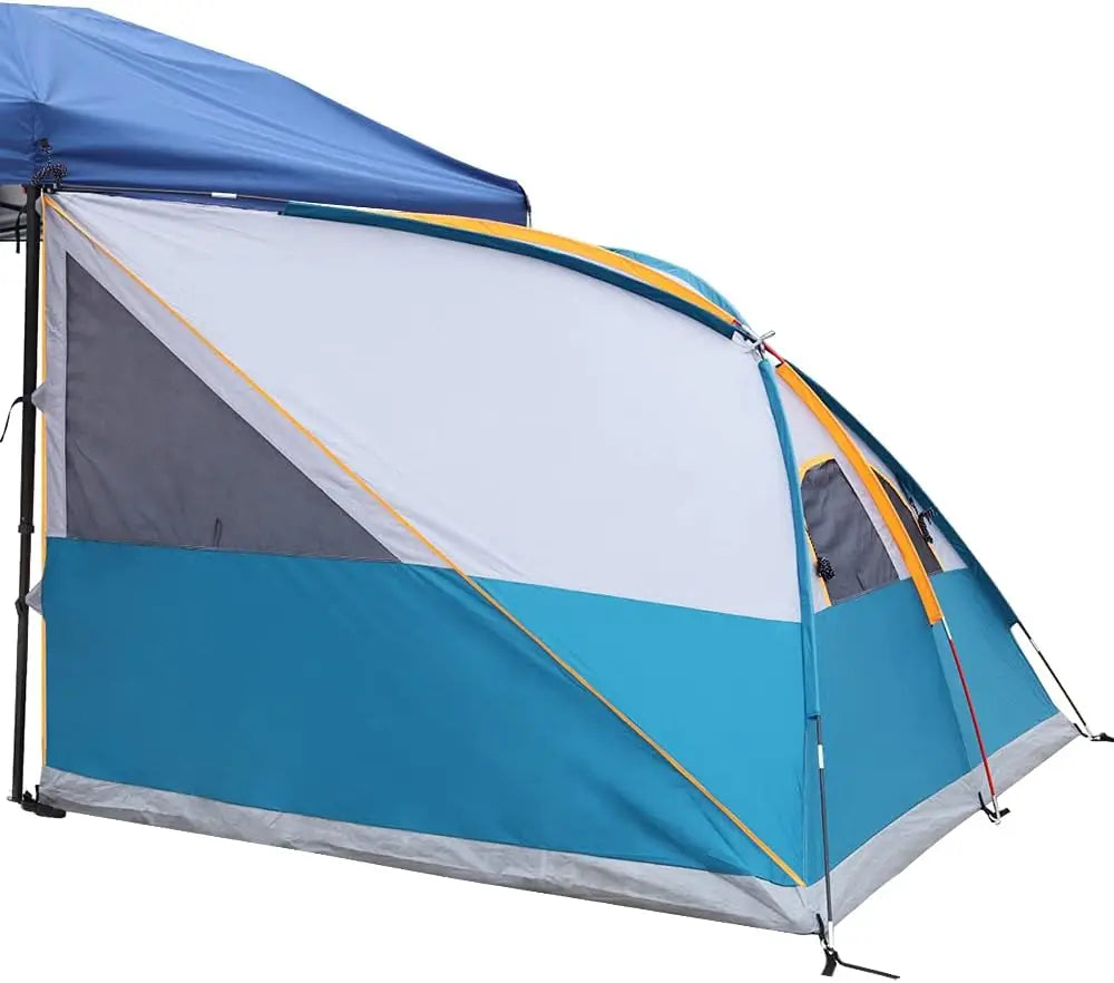 UNP Camping Tent Canopy Side Tent for 10 Foot by 10 Foot Canopies Easy Set Up Gazebo Ocean Blue