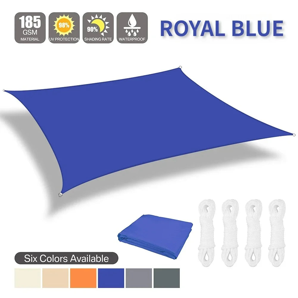 Waterproof Uv Sun Shade Sail Awning For Patio Garden