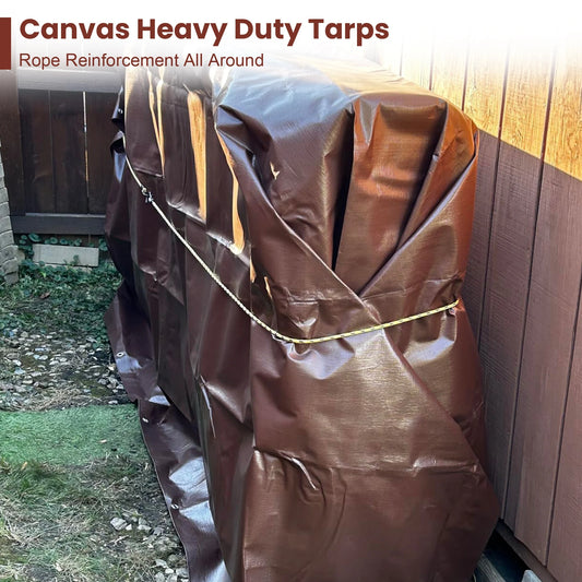 12 x 20 Ft Heavy Duty Waterproof PVC Tarp Outdoor Canopy