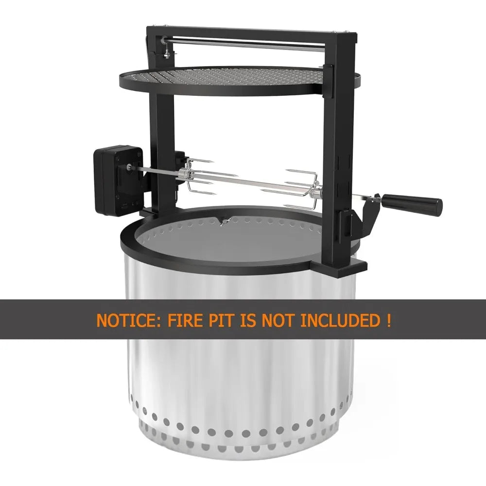 Outdoor Stove Rotary System for Solo Stove Bonfire 19.5 Inch Smokeless Fire Pit