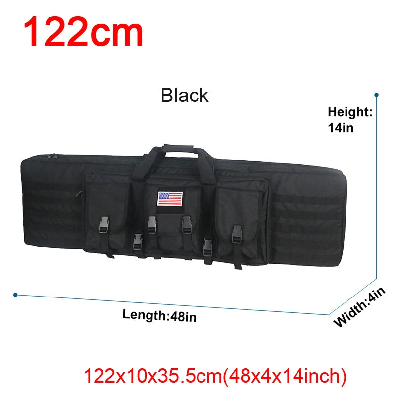 LQARMY Tactical Double Rifle Case Molle Backpack Holster