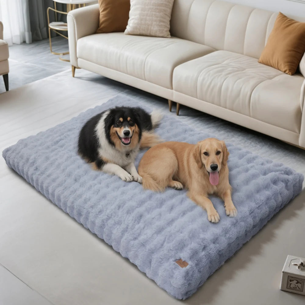 Ultra Plush Dog Bed Soft Cushion Large Dog Crate Mattress