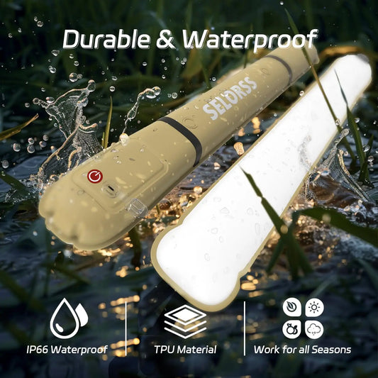Selorss Rechargeable Waterproof Camping Light 2000mAh