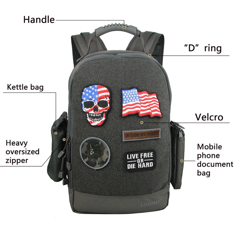 35L Outdoor Tactical Backpack Military Rucksacks Men Waterproof Multi Function Tactical Laptop Bag