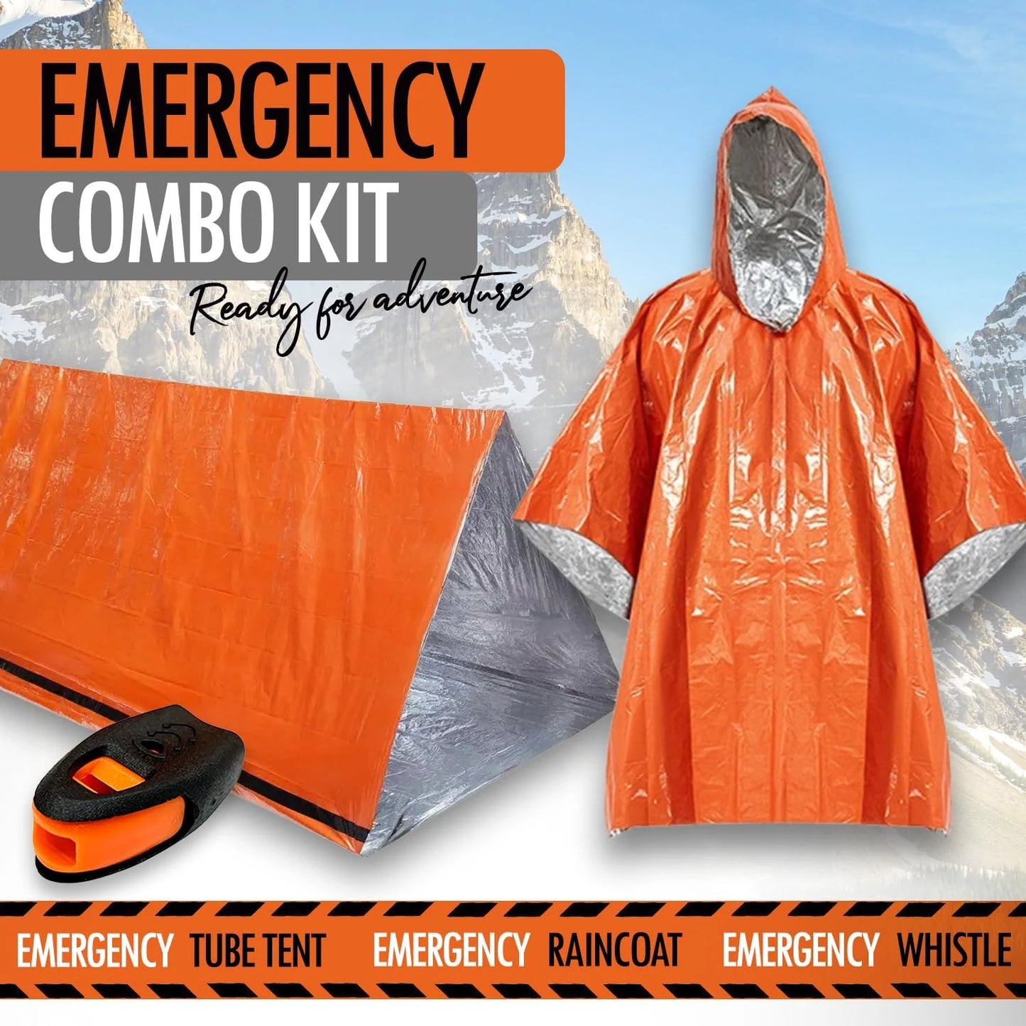 2 Person Emergency Tent Waterproof Camping Shelter Gear