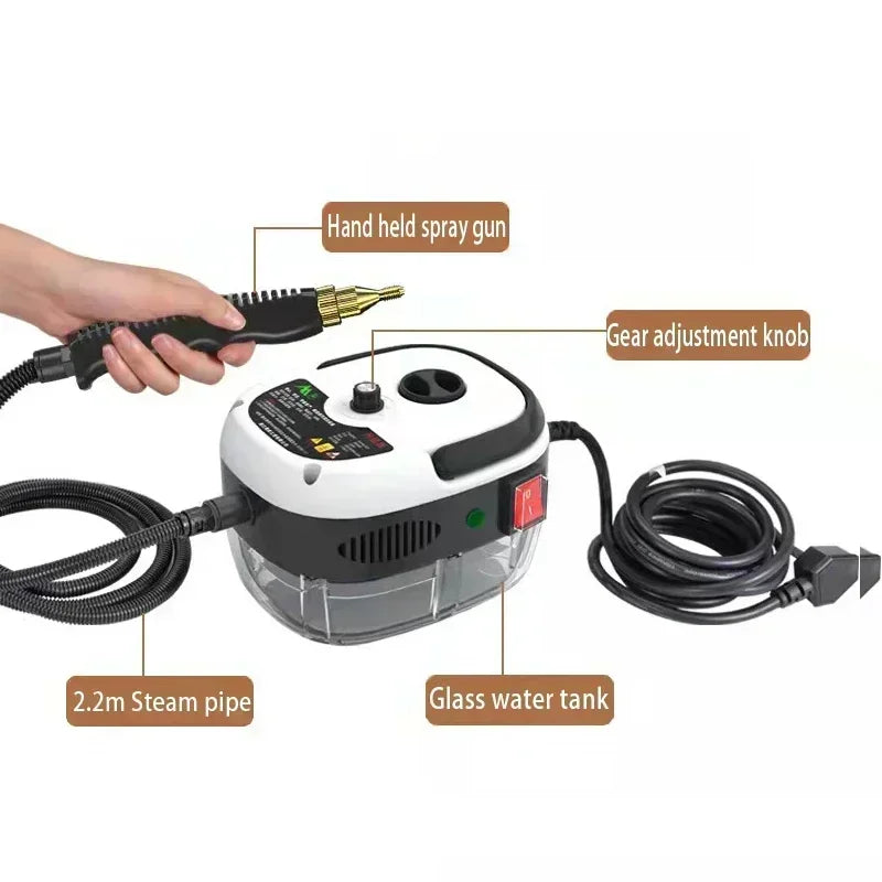 2500W Portable Steam Cleaner High Temperature Sterilization
