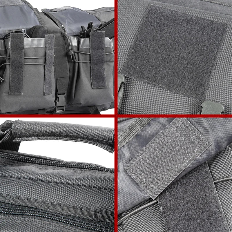 LQARMY Tactical Double Rifle Case Molle Backpack Holster