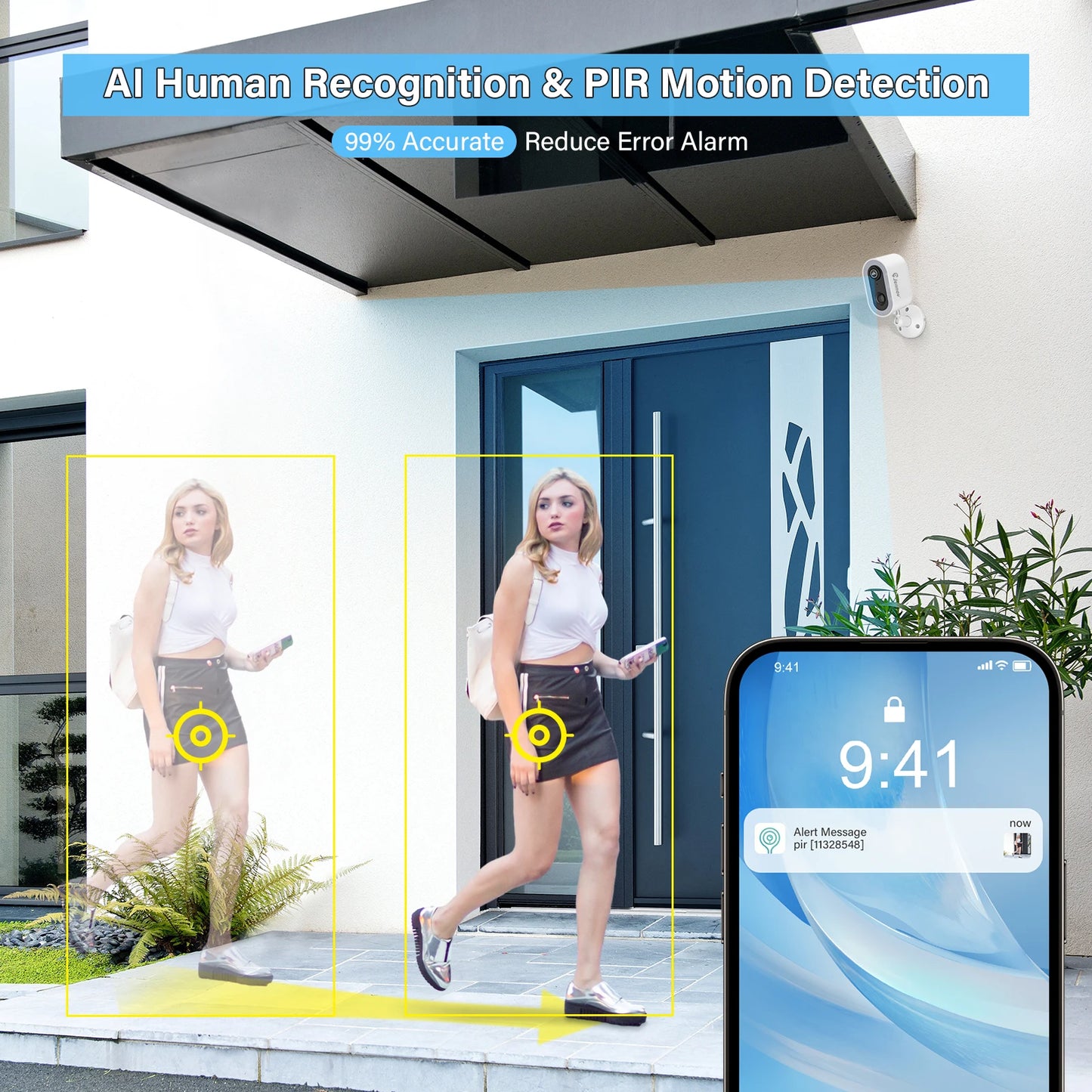 Jennov 5MP Wireless WiFi Battery Security Camera Outdoor