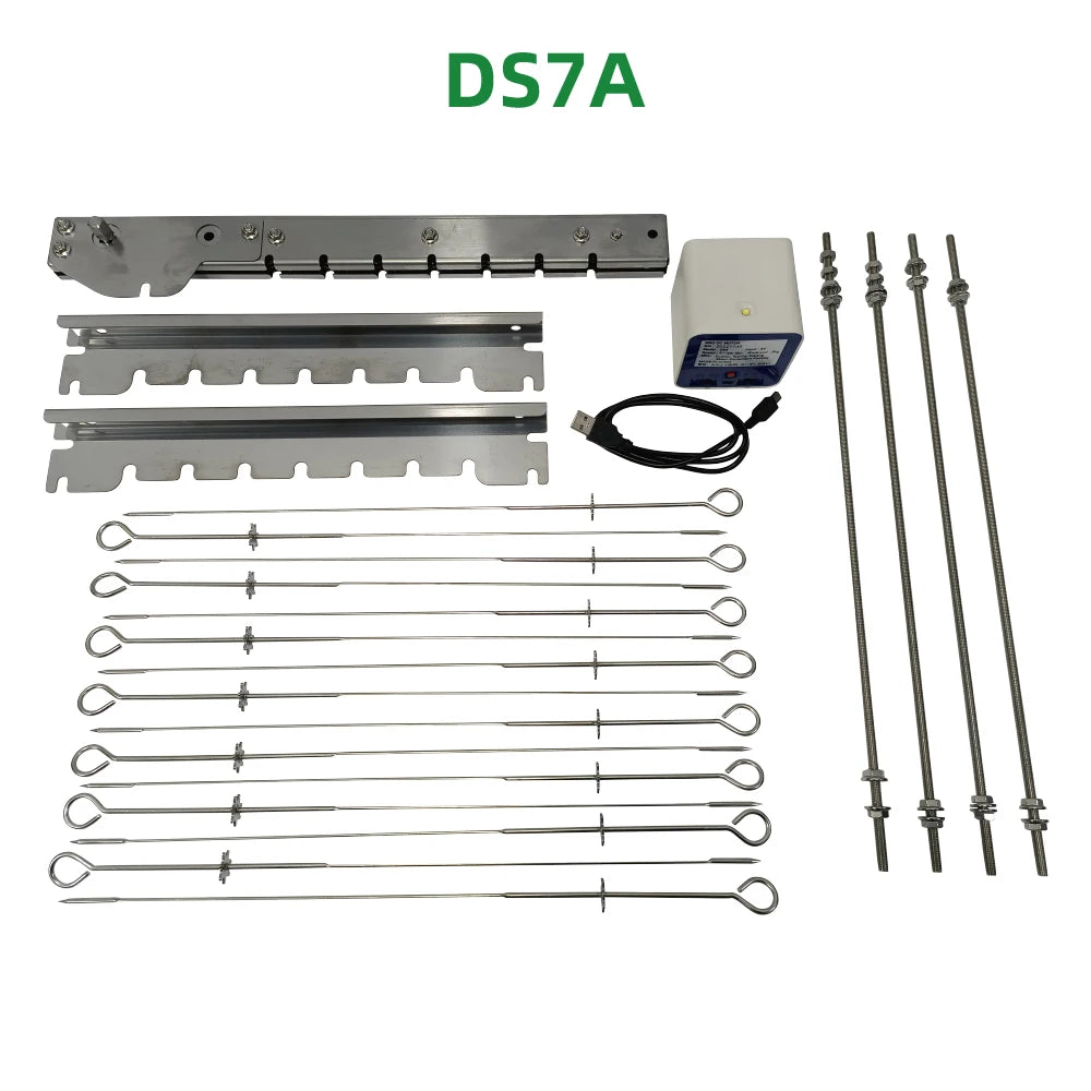 Zenonez Stainless Steel Universal Rotisserie Skewer Kit