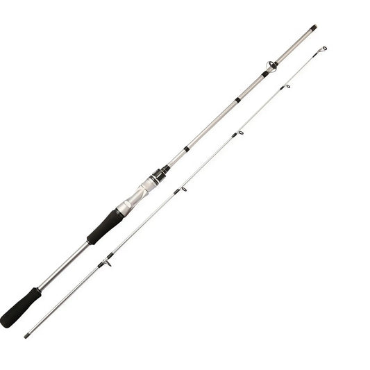 180cm Silvery Carbon Fiber Lure Fishing Rod M Tuning