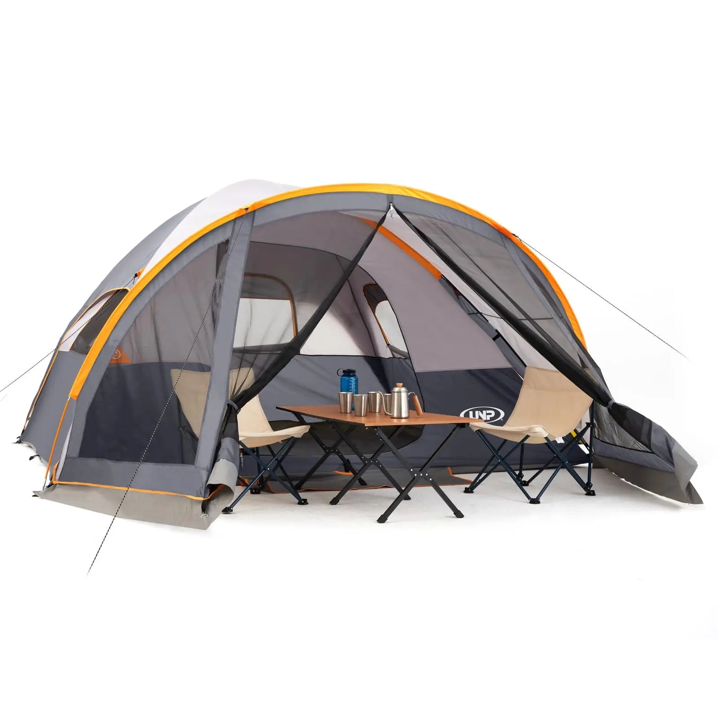 Portable 6 Person Camping Tent With Screen Room 14x11x72