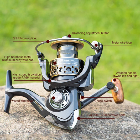 Innovative Water Resistant Spinning Reel With 13 Bearings