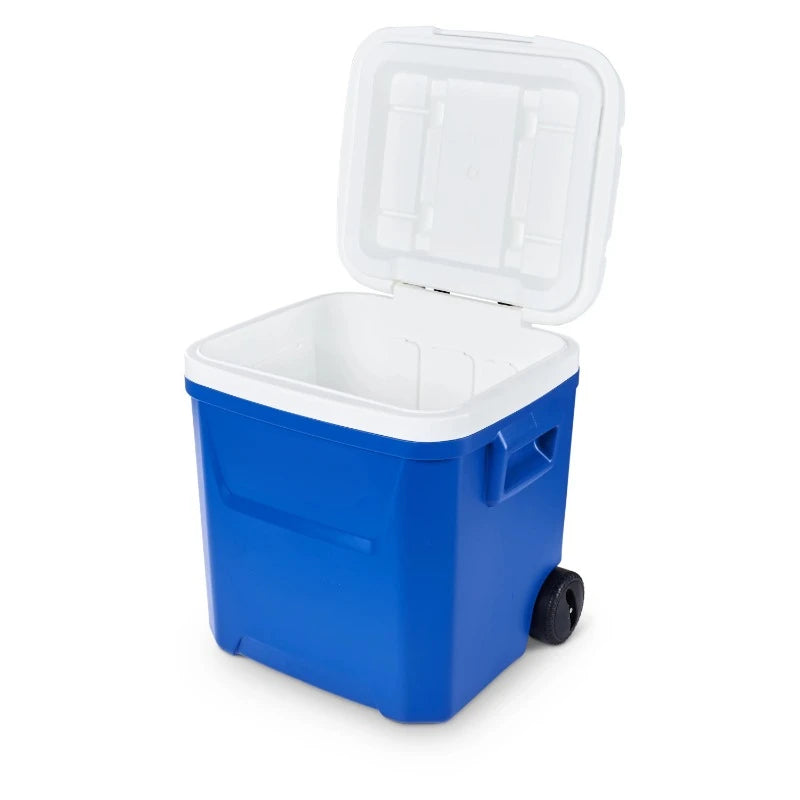 60 QT Portable Rolling Cooler for Outdoor Picnics and Yard Parties
