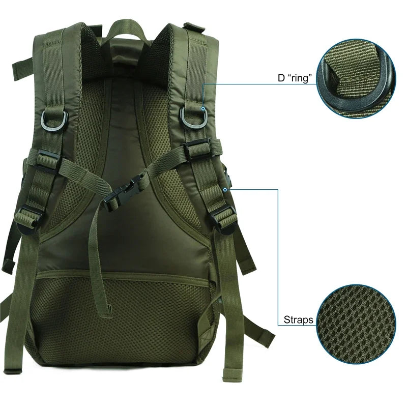 Travel Hiking Backpack Lightweight Waterproof Daypack for Men Unisex Camping Trekking Outdoor Sports