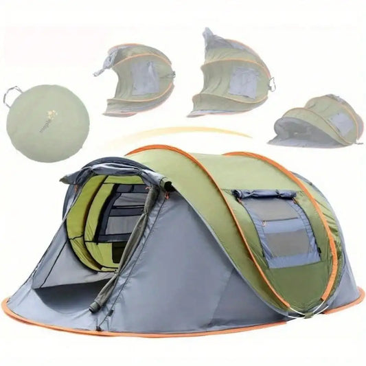 4 Person Pop Up Camping Tent Waterproof UPF 50 Shade