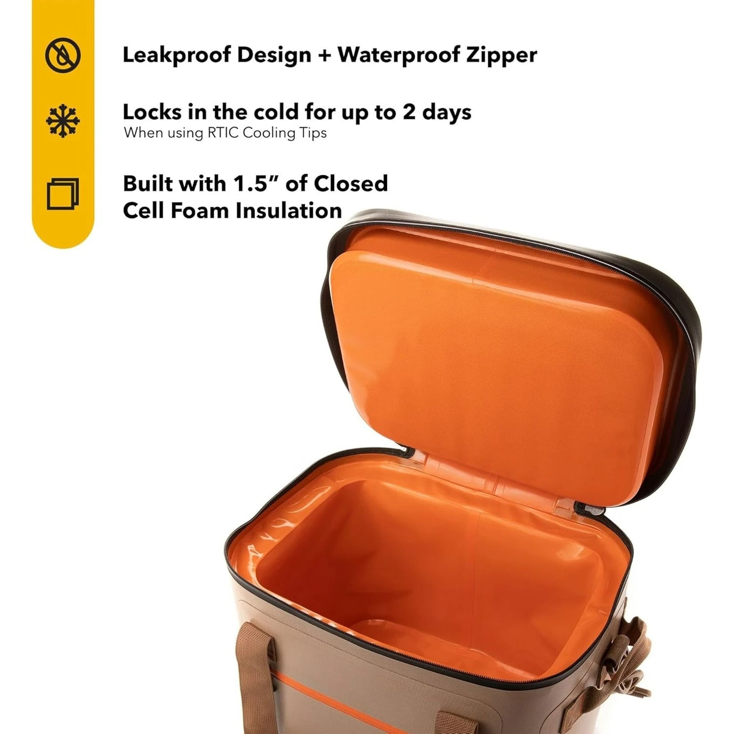 Ultra Tough Soft Cooler 30 Can Insulated Bag Portable Ice Chest Box Floating Cooler Leak Proof with Zipper