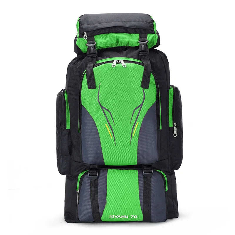 Camping High Capacity Hiking Backpack for Men and Women 70L Waterproof Outdoor Travel Sports Bag