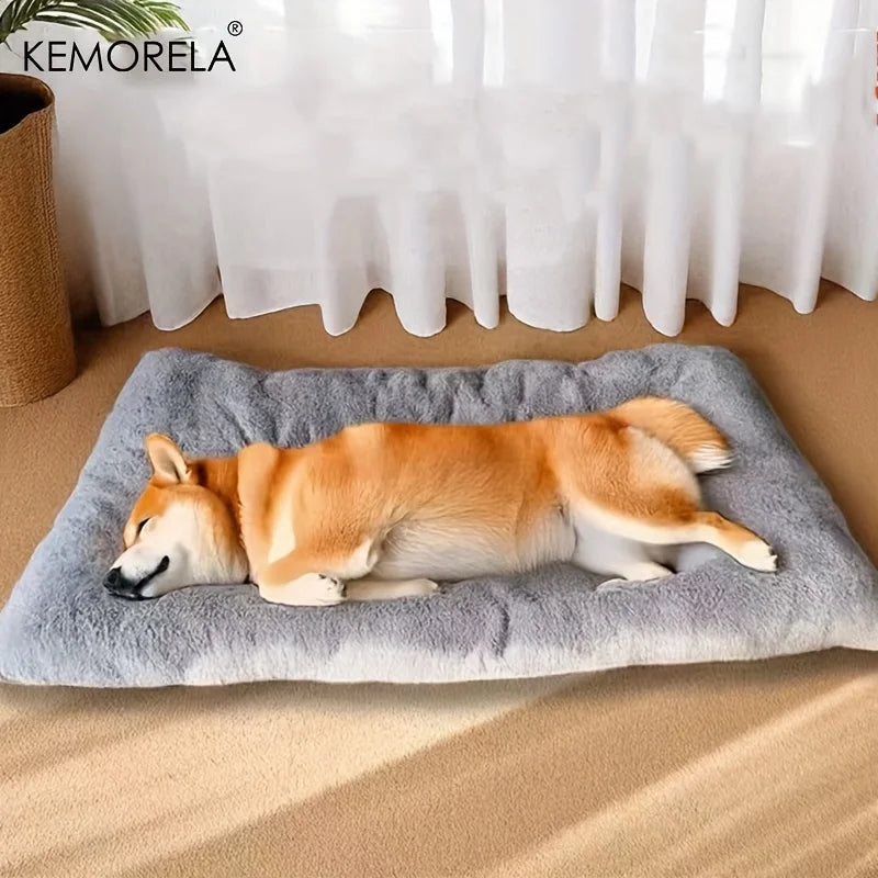 KEMORELA XL Plush Dog Bed Super Soft Polyester Mat