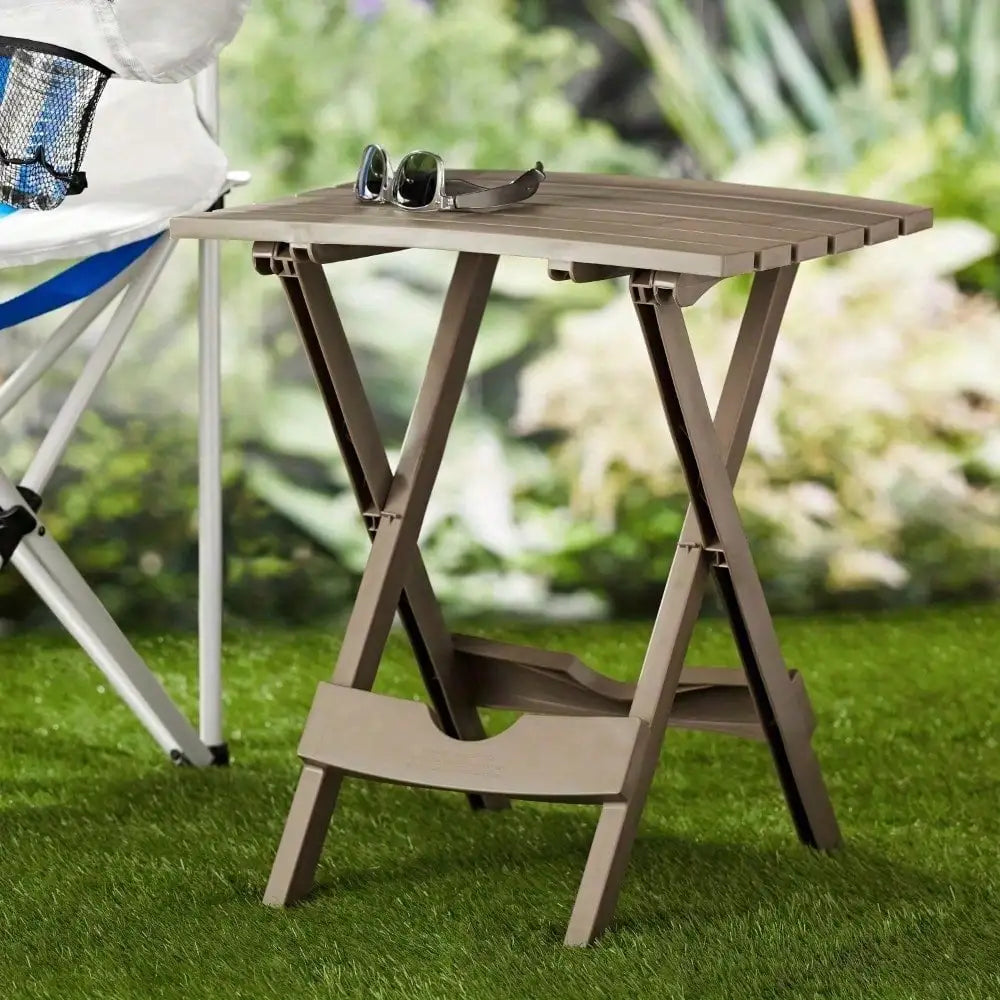Quick Fold Compact Side Table Lightweight Foldable UV Resistant Outdoor Camping Table