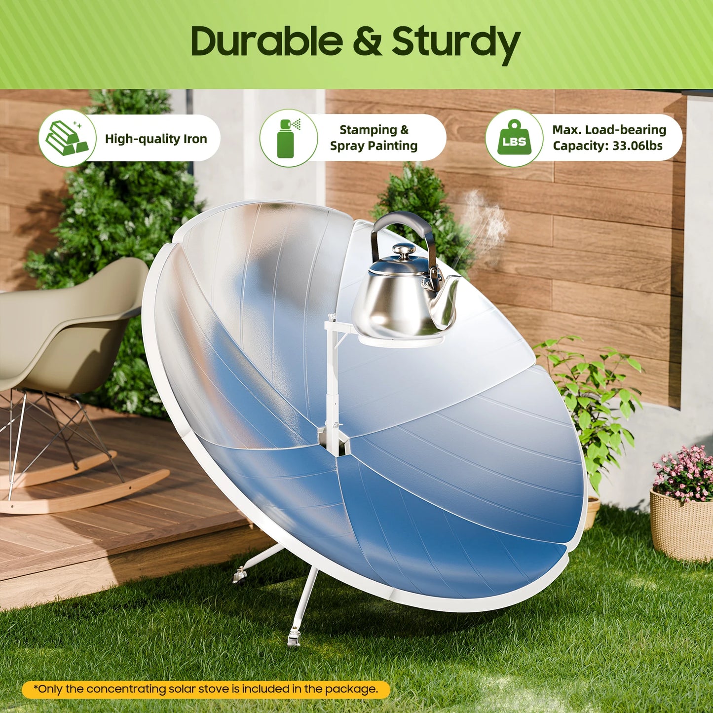 Multifunctional Solar Camping Cooker Grill Portable Stove