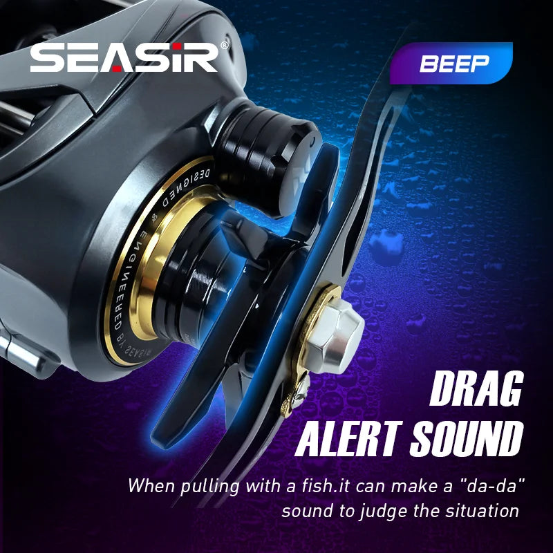 Seasir Cast X Baitcasting Reel 7.3 To 1 Gear Ratio Aluminum