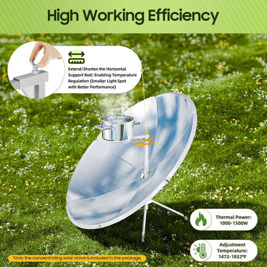 Multifunctional Solar Camping Cooker Grill Portable Stove