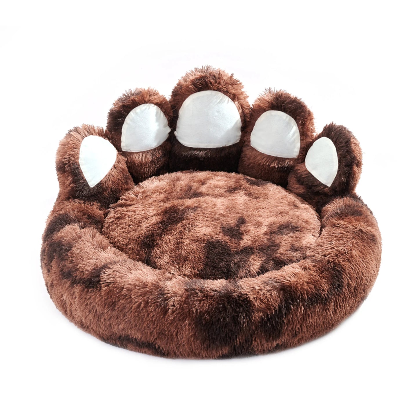 Paw Shape Cozy Dog Bed Warm Fluffy Cushion For Pets