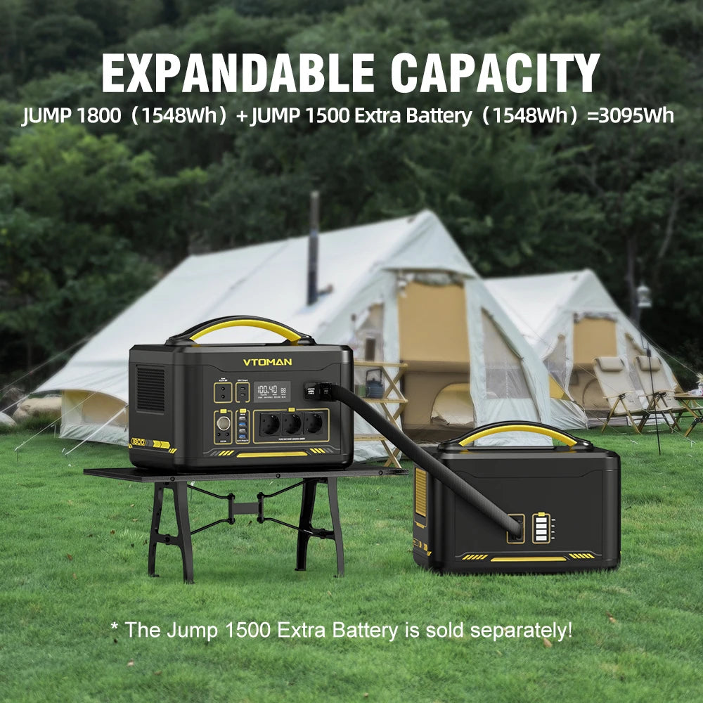 VTOMAN JUMP 2200 Portable Power Station 1548Wh LiFePO4