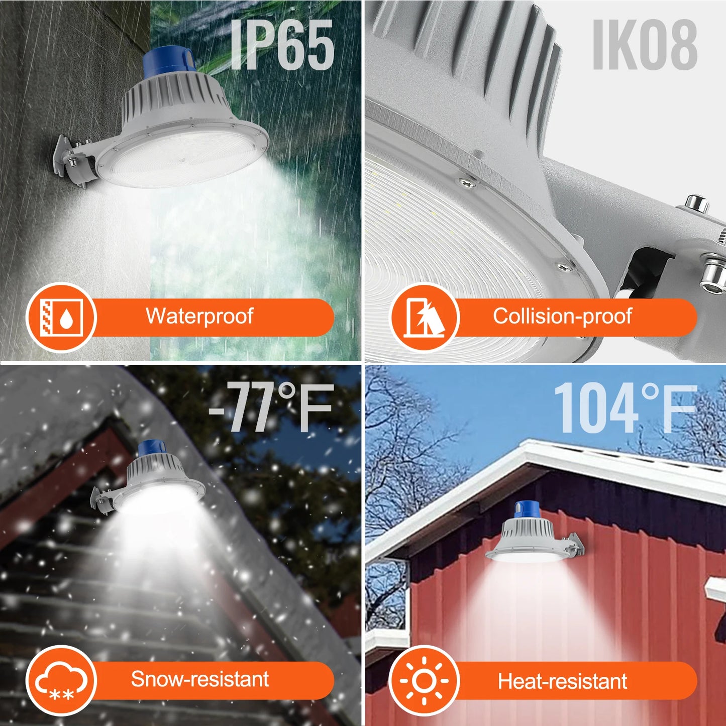 Vevor LED Barn Light 100W 6000K Daylight Floodlight Outdoor