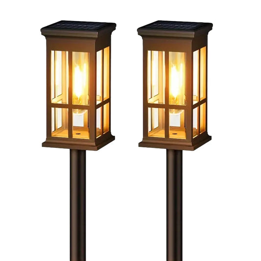2 6 8 Pack Solar Pathway Lights Super Bright Outdoor LED