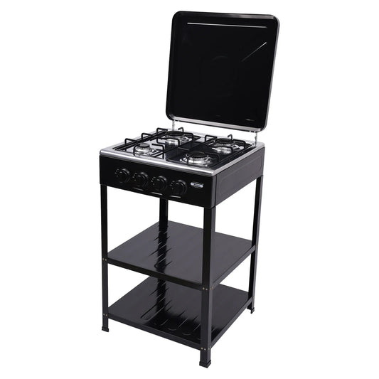 4 Burner Portable Gas Stove With Wind Blocking Cover