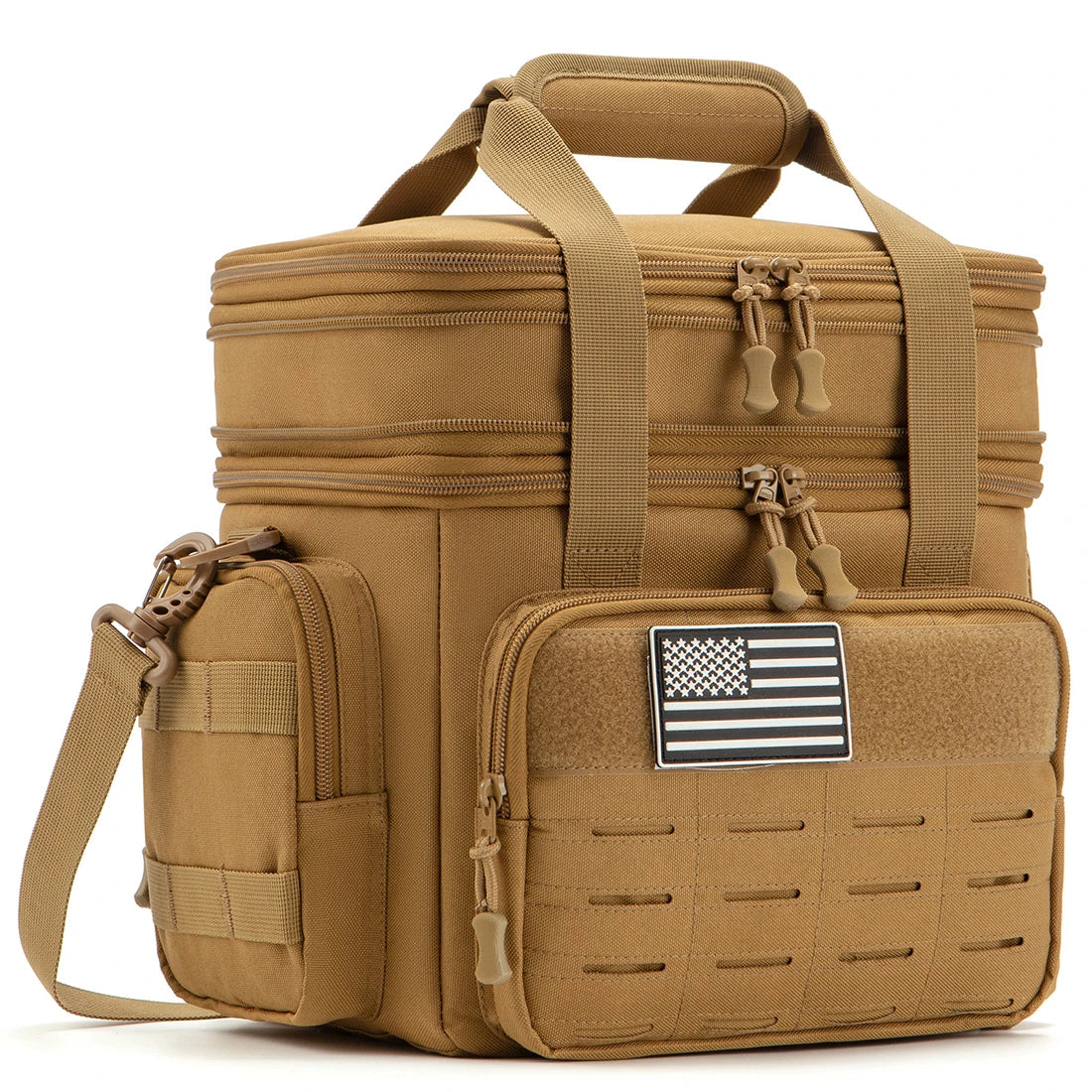 Tactical Insulated Lunch Box Expandable With MOLLE Webbing
