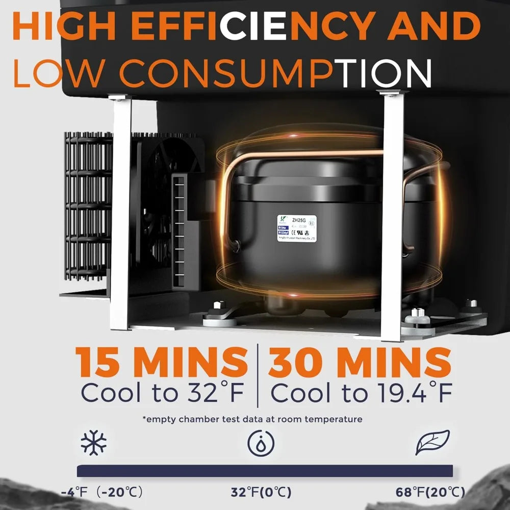 12 Volt Refrigerator Electric Cooler for Truck Boat Camping Travel and Home