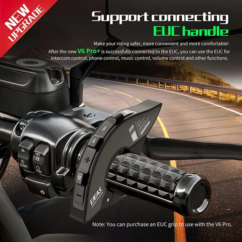 EJEAS V6PRO Intercom Helmet Bluetooth 5.1 Headset Waterproof