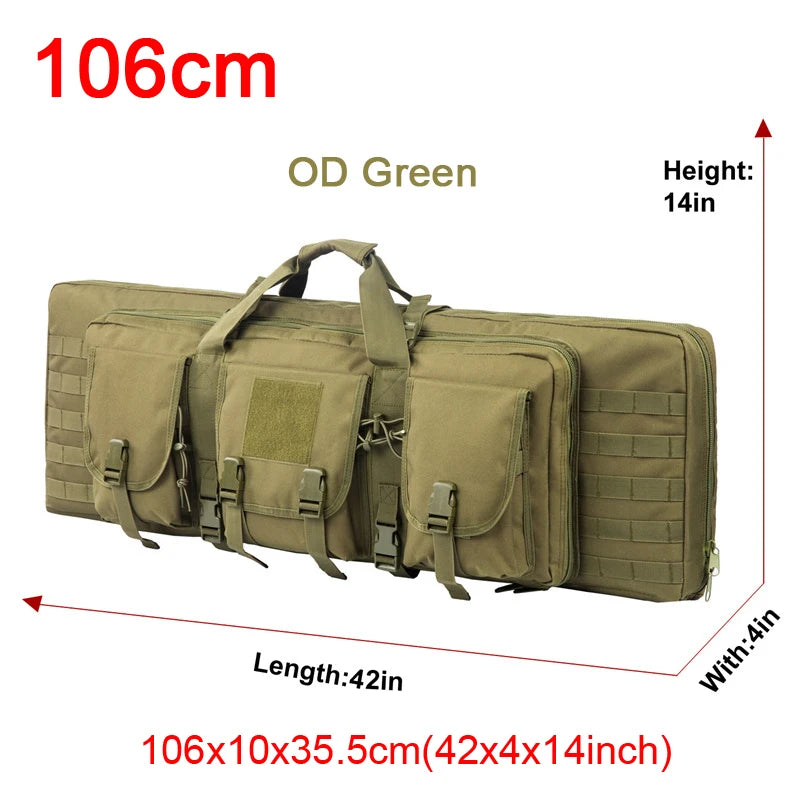 LQARMY Tactical Double Rifle Case Molle Backpack Holster